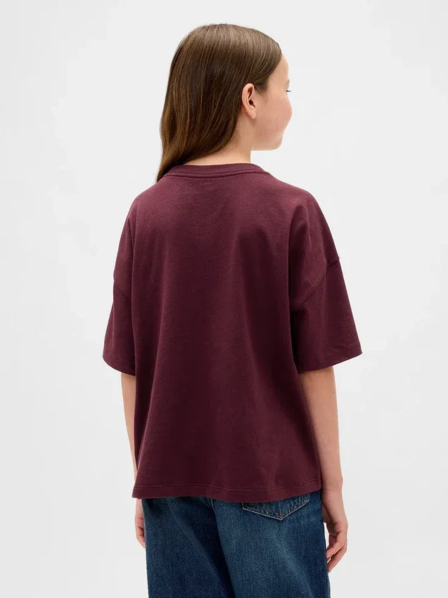 Oversized T-shirt met print voor kinderen