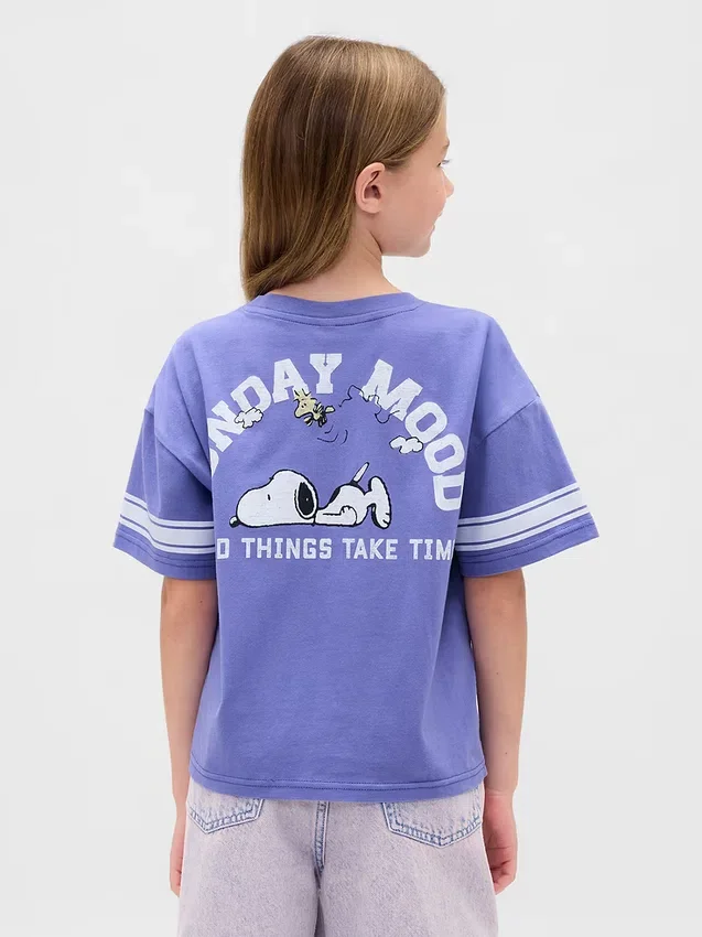 Oversized T-shirt met print voor kinderen