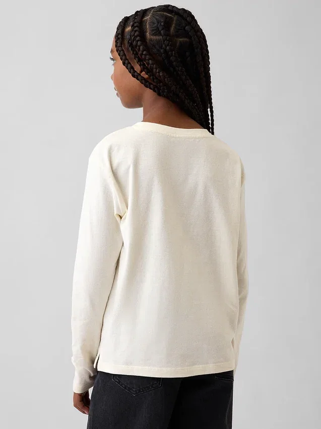 Oversized T-shirt met print voor kinderen