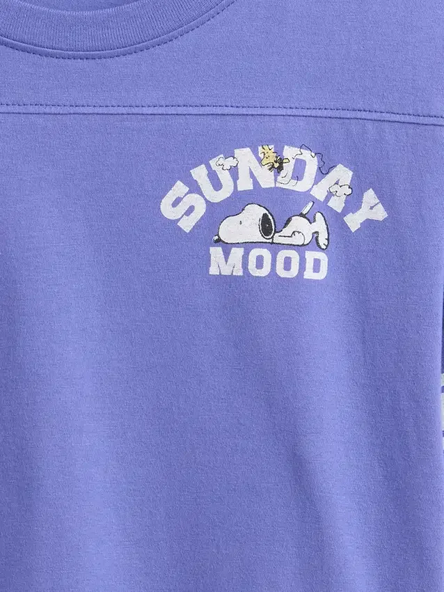 Oversized T-shirt met print voor kinderen