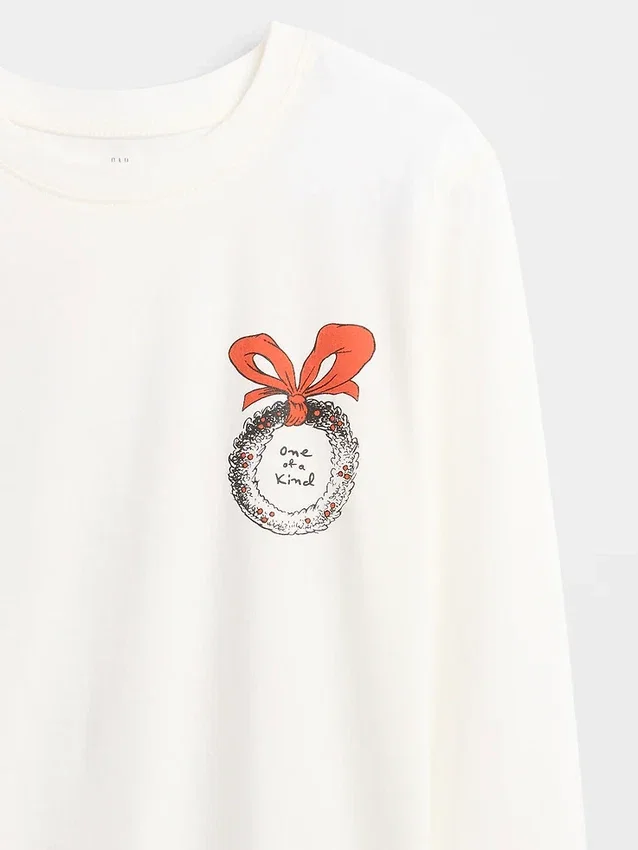 Oversized T-shirt met print voor kinderen
