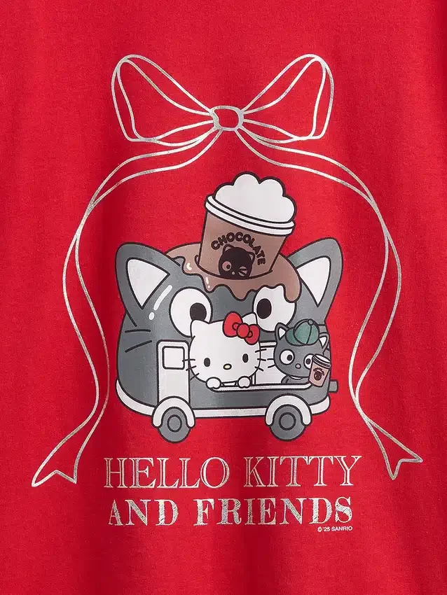 Oversized T-shirt met print voor kinderen