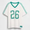 Oversized T-shirt met varsity-logo