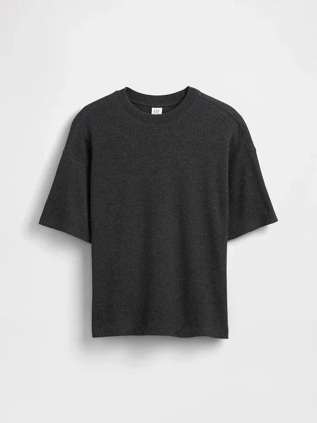 Oversized T-shirt met wafelstructuur voor kinderen