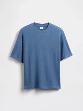 Oversized T-shirt met wafelstructuur voor kinderen