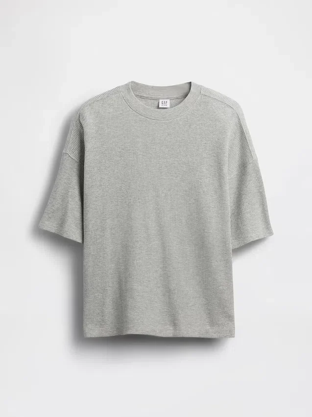 Oversized T-shirt met wafelstructuur voor kinderen