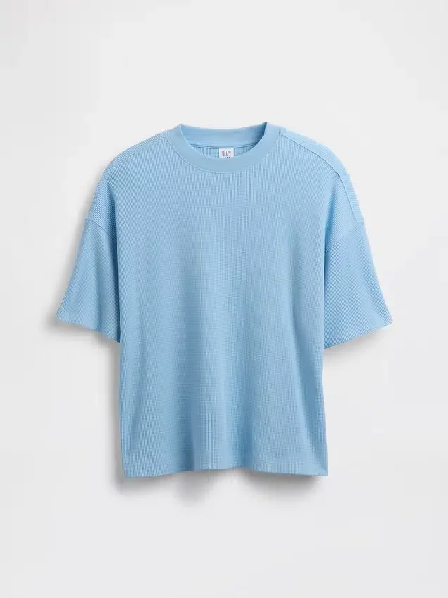 Oversized T-shirt met wafelstructuur voor kinderen
