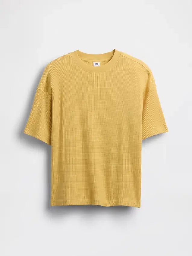 Oversized T-shirt met wafelstructuur voor kinderen