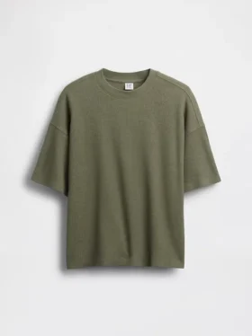 Oversized T-shirt met wafelstructuur voor kinderen