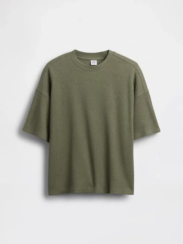 Oversized T-shirt met wafelstructuur voor kinderen