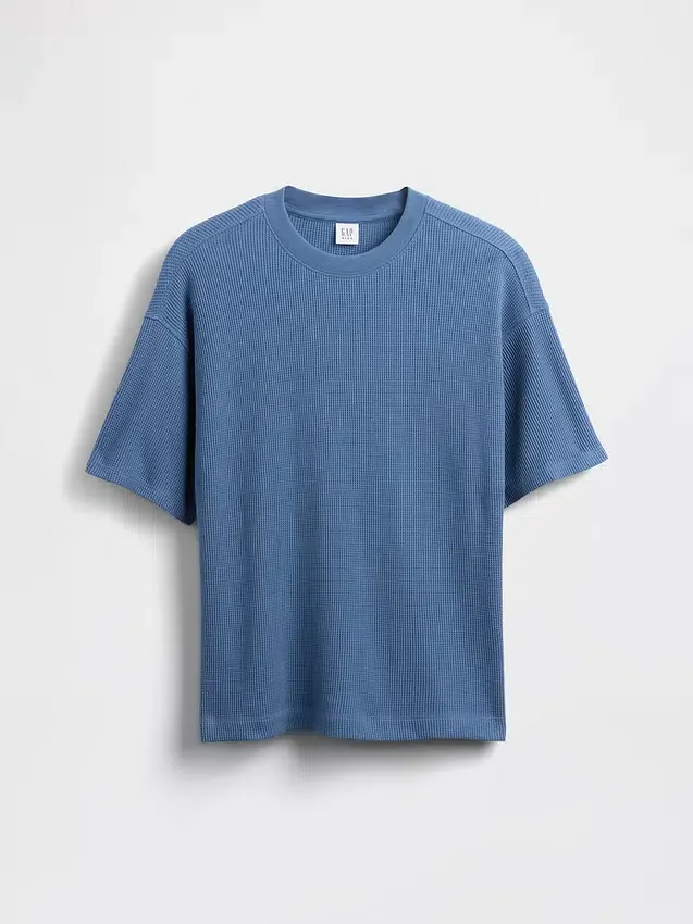 Oversized T-shirt met wafelstructuur voor kinderen