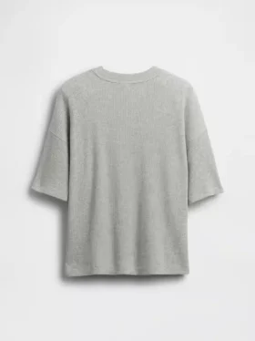 Oversized T-shirt met wafelstructuur voor kinderen