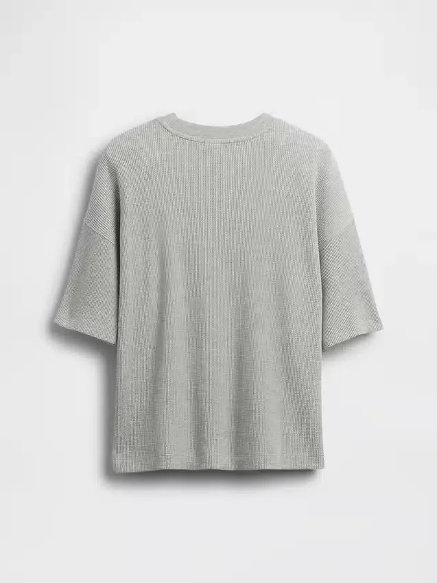 Oversized T-shirt met wafelstructuur voor kinderen