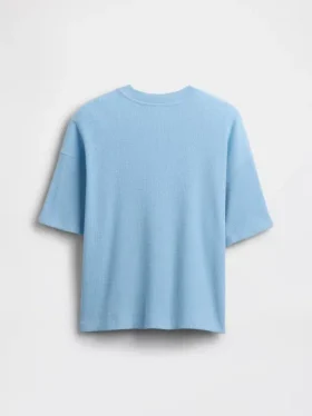 Oversized T-shirt met wafelstructuur voor kinderen