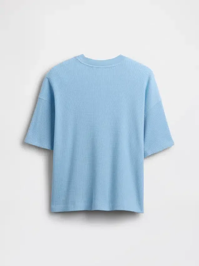Oversized T-shirt met wafelstructuur voor kinderen