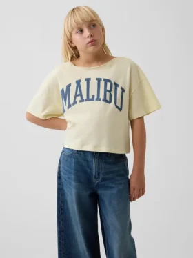 Oversized T-shirt met wijde hals voor kinderen