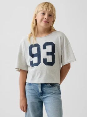 Oversized T-shirt met wijde hals voor kinderen
