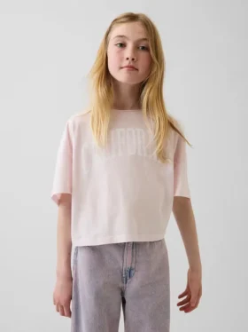 Oversized T-shirt met wijde hals voor kinderen