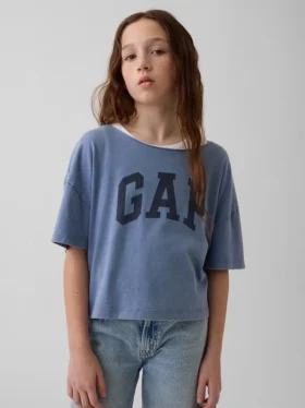 Oversized T-shirt met wijde hals voor kinderen