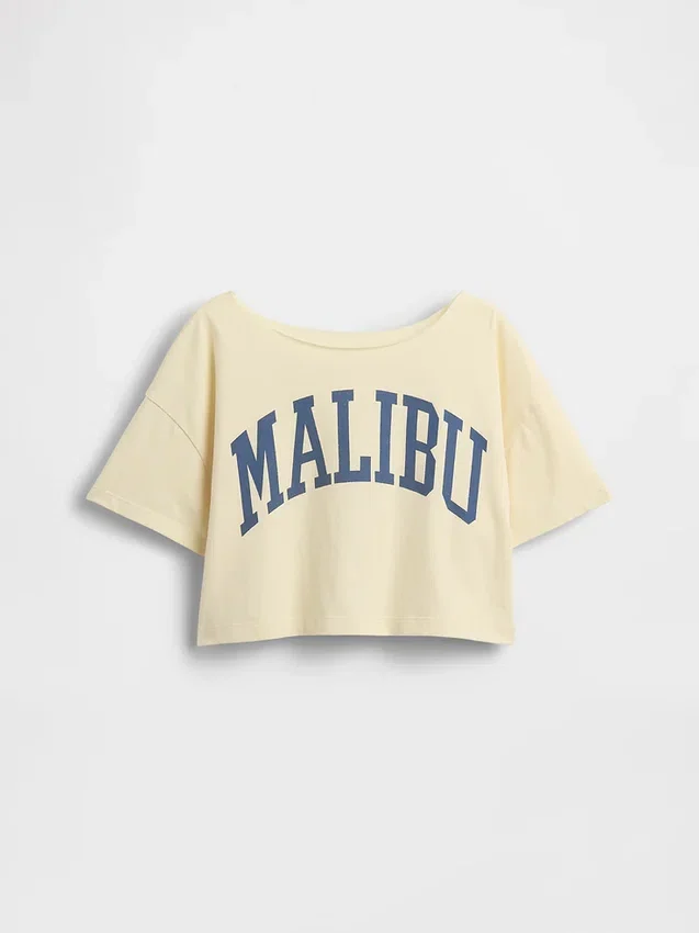 Oversized T-shirt met wijde hals voor kinderen