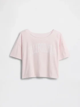 Oversized T-shirt met wijde hals voor kinderen
