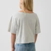 Oversized T-shirt met wijde hals voor kinderen