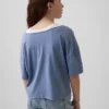 Oversized T-shirt met wijde hals voor kinderen