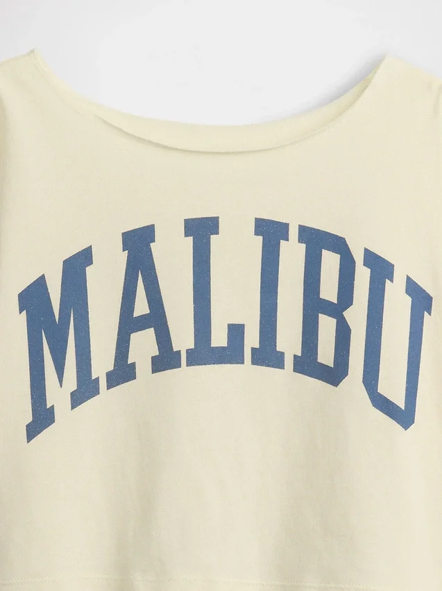 Oversized T-shirt met wijde hals voor kinderen