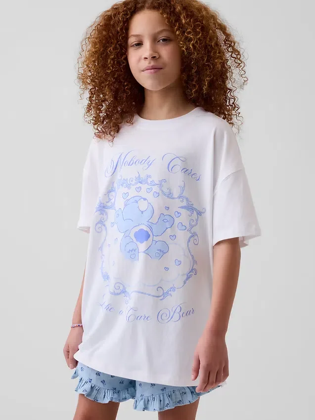 Oversized T-shirt voor kinderen met Care Bears