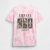 Oversized T-shirt voor kinderen met Nirvana-print