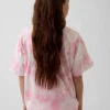 Oversized T-shirt voor kinderen met Nirvana-print