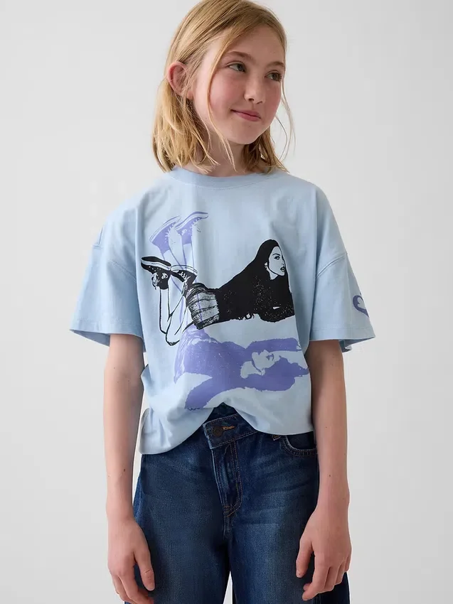 Oversized T-shirt voor kinderen met Olivia Rodrigo