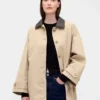 Oversized trenchcoat van twill