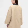 Oversized trenchcoat van twill