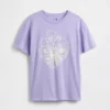 Oversized tuniek-T-shirt met print voor kinderen