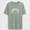 Oversized tuniek-T-shirt met print voor kinderen
