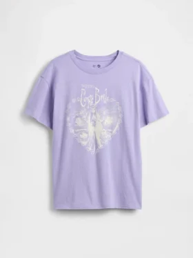 Oversized tuniek-T-shirt met print voor kinderen