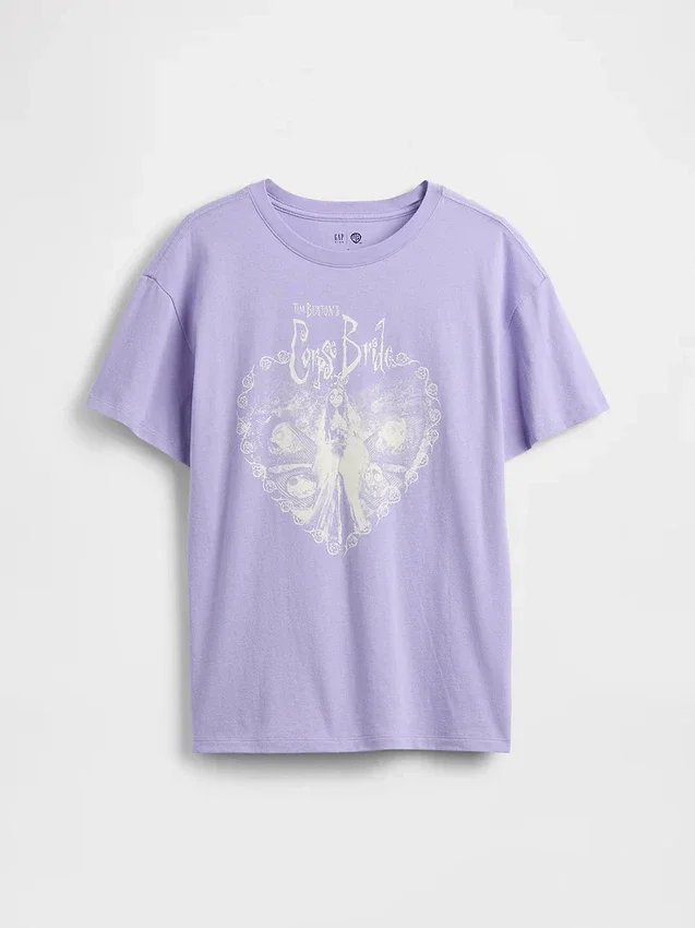 Oversized tuniek-T-shirt met print voor kinderen