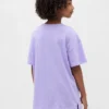 Oversized tuniek-T-shirt met print voor kinderen