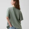 Oversized tuniek-T-shirt met print voor kinderen