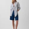 Oversized tuniekhemd van linnenmix