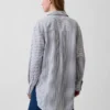 Oversized tuniekhemd van linnenmix