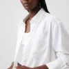 Oversized tuniekhemd van linnenmix