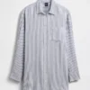 Oversized tuniekhemd van linnenmix