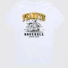 Peanuts-baseball-T-shirt met korte mouwen voor peuters