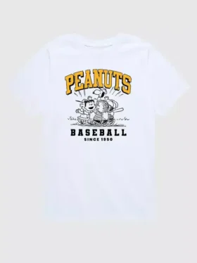 Peanuts-baseball-T-shirt met korte mouwen voor peuters