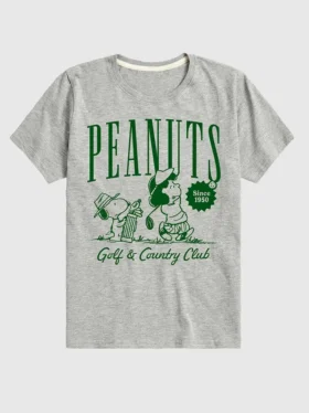 Peanuts Golf Club T-shirt met korte mouwen voor kinderen