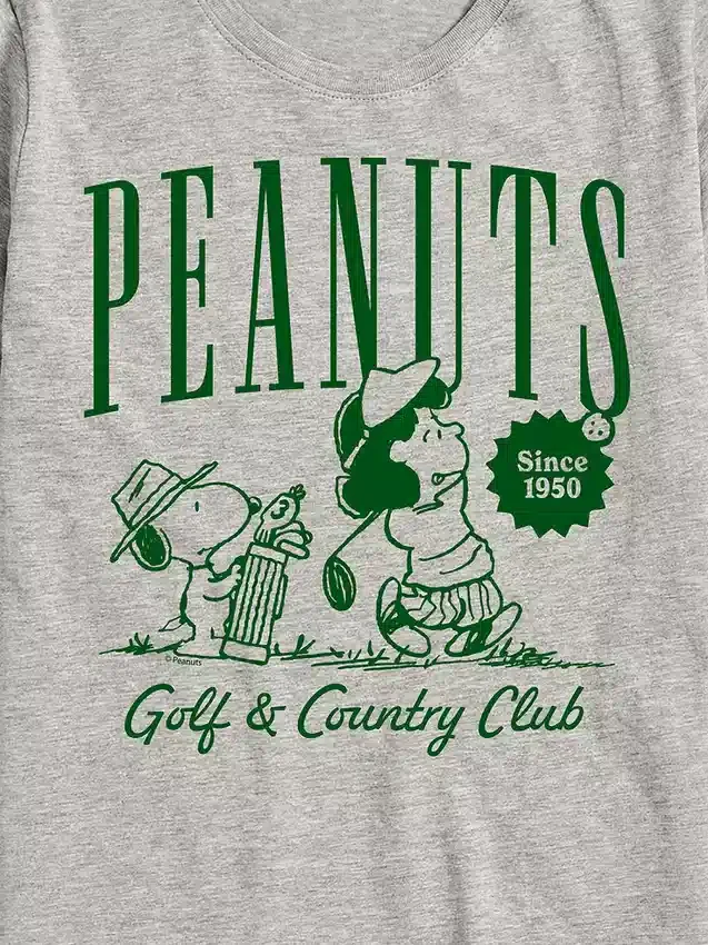 Peanuts Golf Club T-shirt met korte mouwen voor kinderen