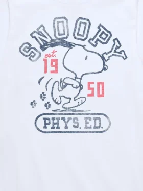 Peanuts Snoopy gym-T-shirt met korte mouwen voor kinderen