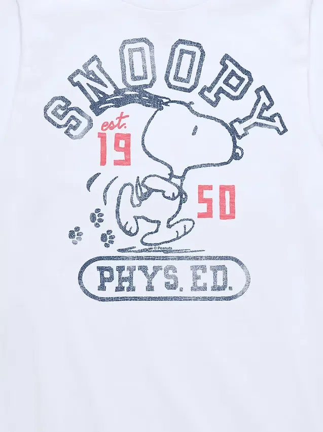 Peanuts Snoopy gym-T-shirt met korte mouwen voor kinderen